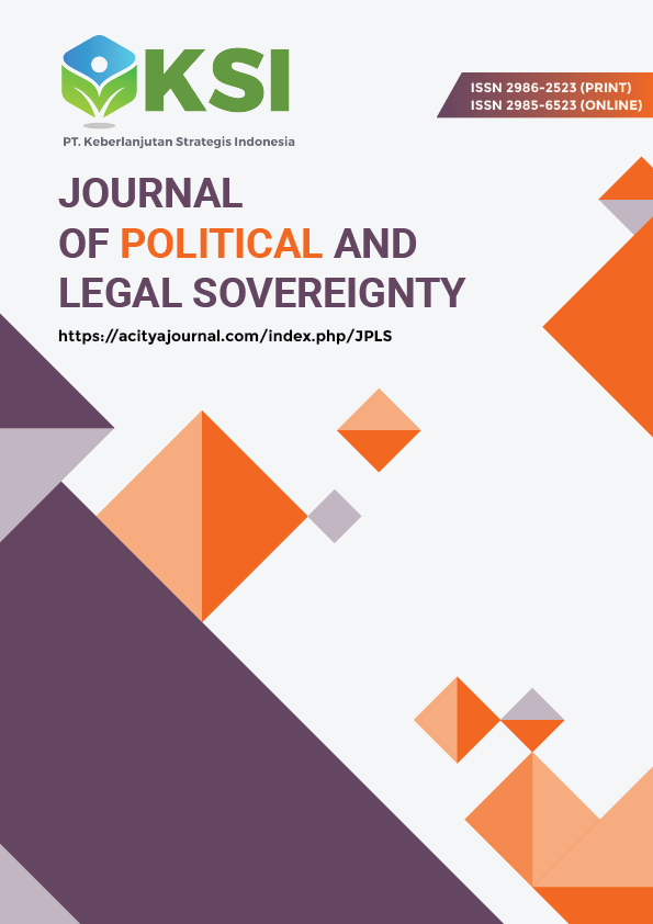 					View Vol. 4 No. 2 (2026): Journal of Political And Legal Sovereignty (April – June 2026)
				