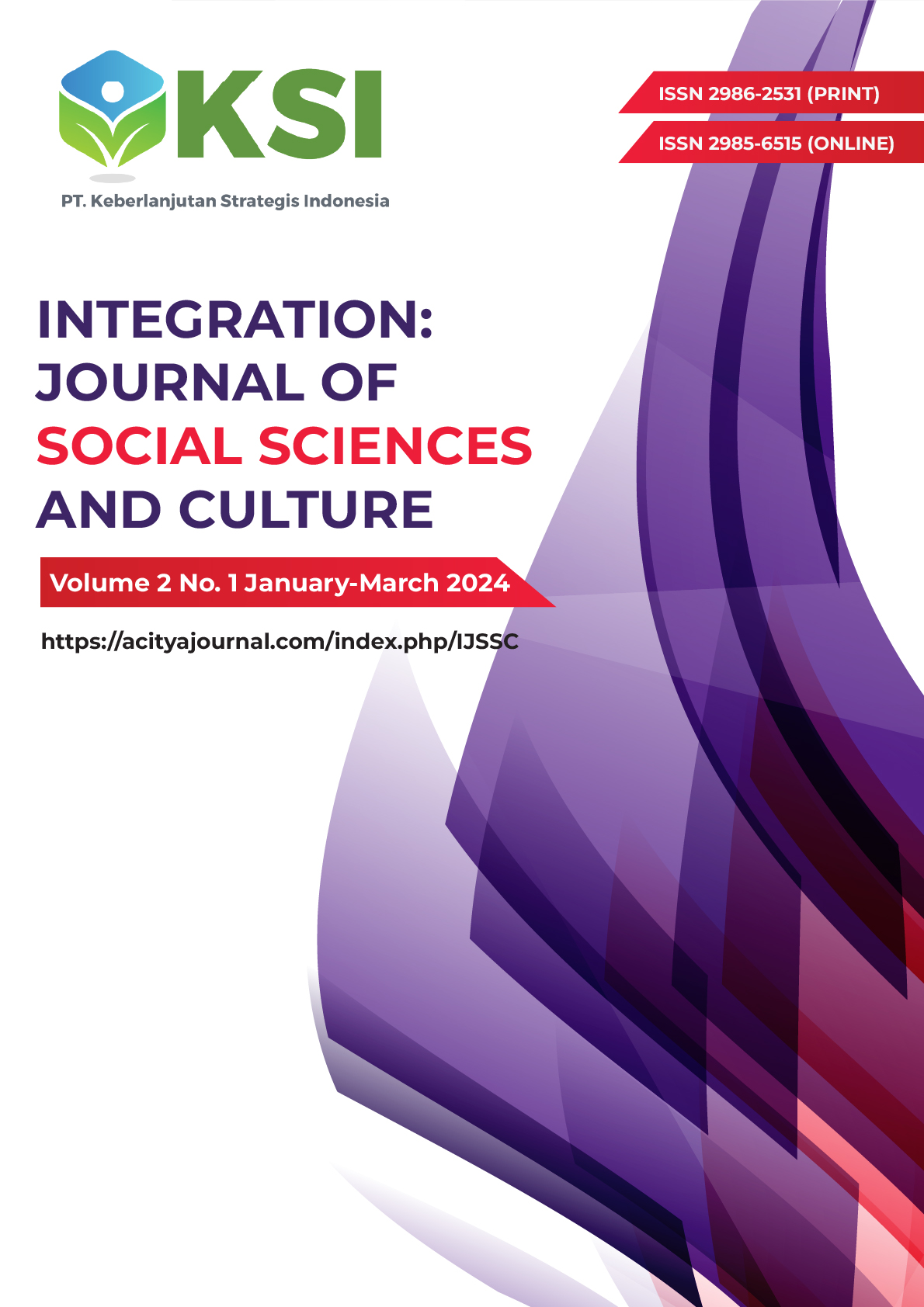 					View Vol. 2 No. 1 (2024): Integration: Journal Of Social Sciences And Culture (January – March)-In Press
				